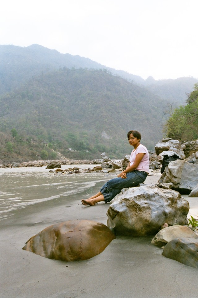 Walking in the hills. Meditations by the river Ganga. Lovely walks beyond Laxman Jhula-Rishikesh